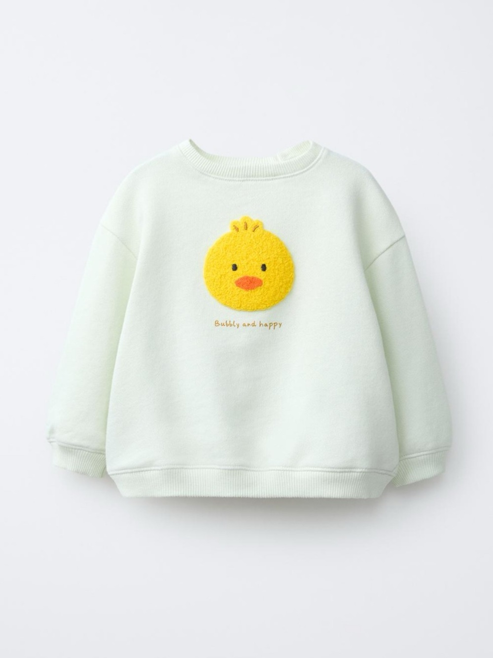 ZARA EMBROIDERED CHICK SWEATSHIRT